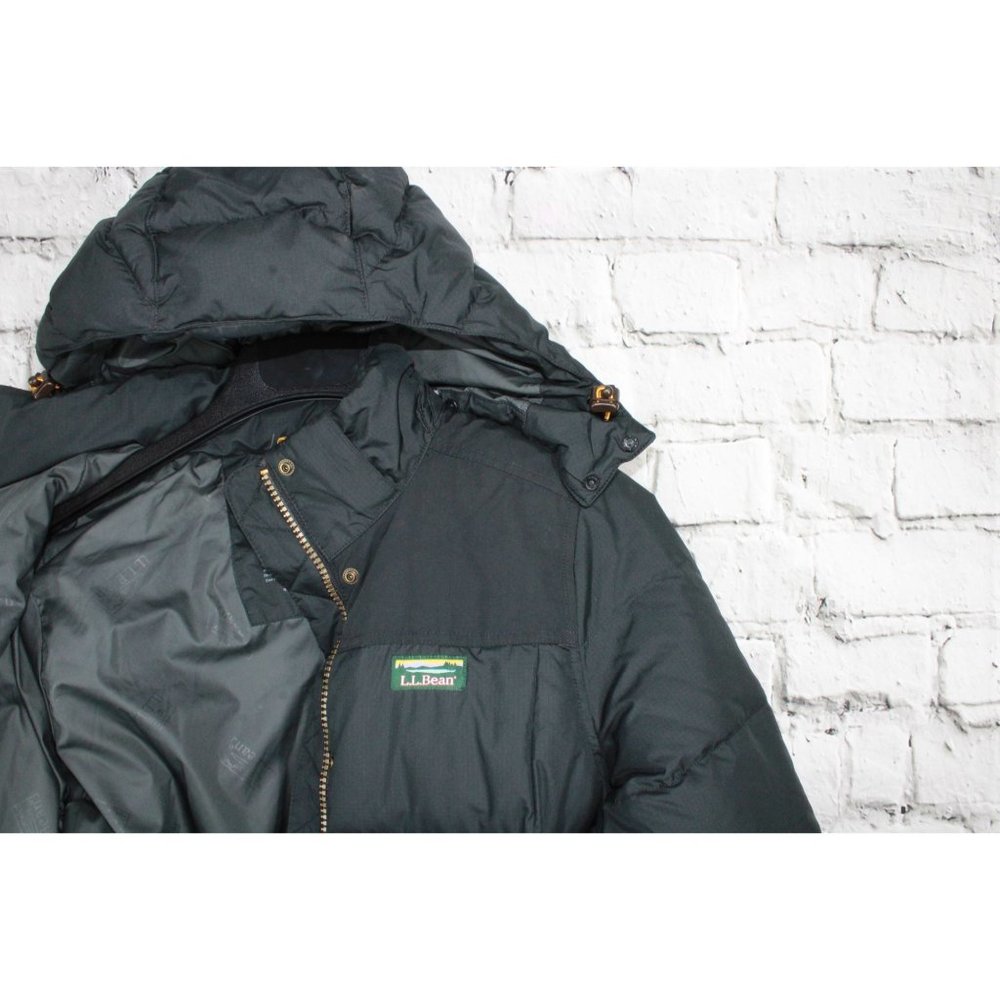 LL Bean Mountain Classic Down Sherpa-Lined Zippered Hooded Parka S Pet - Picture 7 of 10